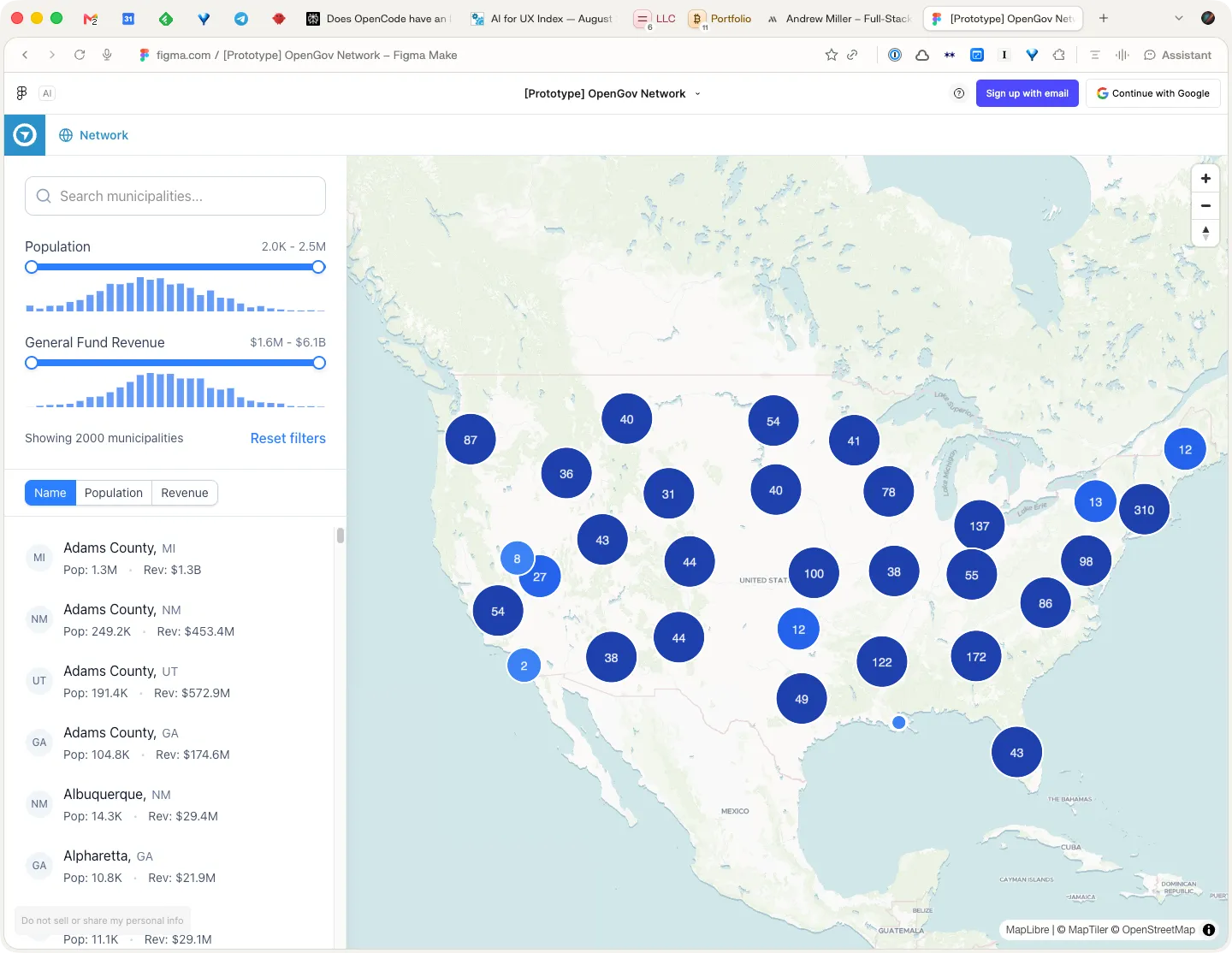 OpenGov Network prototype